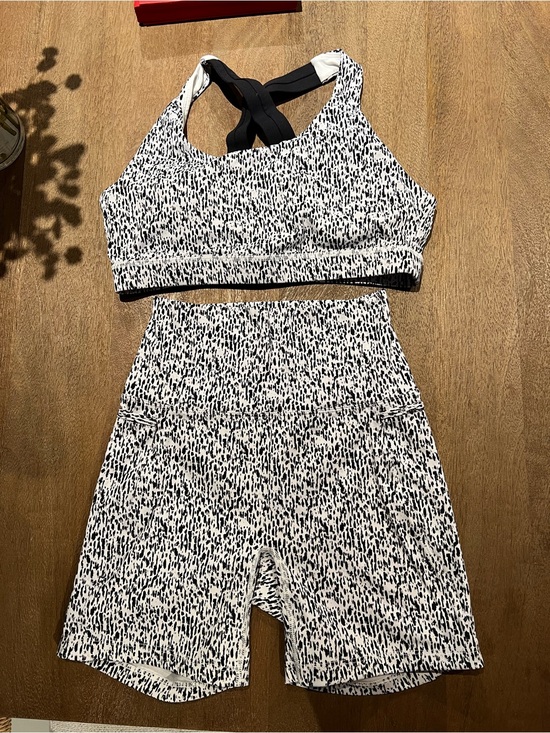 Born Primitive Pants - Born Primitive Black and White High Waist Shorts and Sports Bra Set (Top- M)